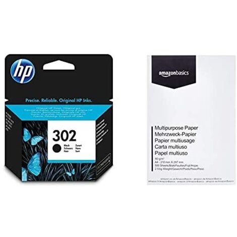 HP 302 - 3.5 ml - negro - original - cartucho de tinta - para Deskjet 11XX, 21XX, 36XX, Envy 451X, 452X, Officejet 38XX, 46XX, 52XX (1/5)