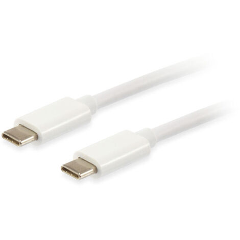 CABLE USB PLATINUM  USB-C MACHO A USB-C MACHO 2M EQUIP COLOR BLANCO (1/3)