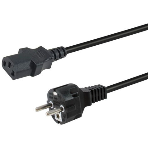 Equip 112110 cable de transmisión Negro 1,8 m CEE7/7 IEC C13 (1/5)