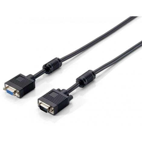 CABLE ALARGO SVGA EQUIP 3COAX MACHO - HEMBRA 10M CON FERRITA 118804 (1/2)