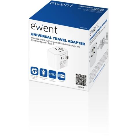Cargador de Pared Ewent Blanco (1/2)