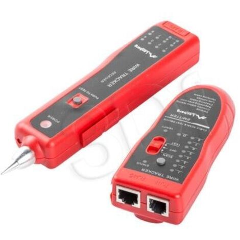 TESTER LANBERG CABLE RASTREADOR DE PARES RJ-45, RJ-12, RJ-11, COAXIAL