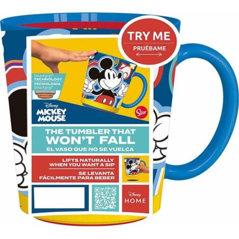 Taza antivuelco de plástico 410 ml de Mickey Mouse (1/2)