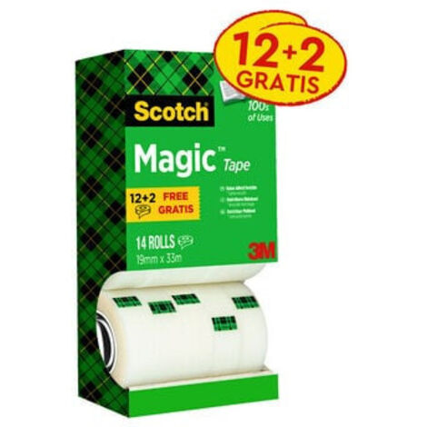 Scotch 8-1933R14TPR película protectora adhesiva Transparente 19 x 33000 mm (1/5)