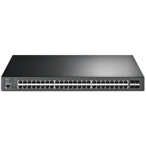 TP-Link TL-SG3452XP JetStream PoE Switch Gestionado L2+ Gigabit Ethernet (10/100/1000) Energía sobre Ethernet (PoE) 1U Negro (1/3)