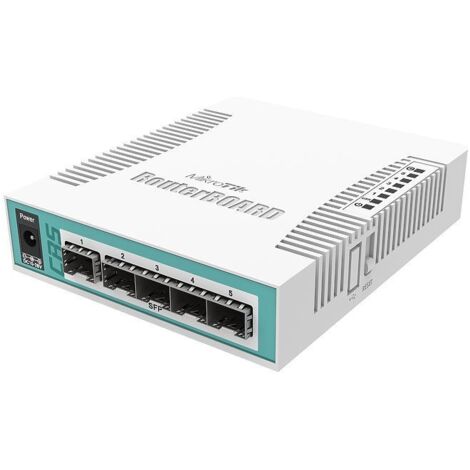 MikroTik RouterBOARD Cloud Router Switch CRS106-1C-5S - conmutador - 6 puertos - inteligente (1/2)