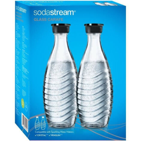 Sodastream 1047200490 Pack doble / 2x botellas cristal 0,6 L Transparente