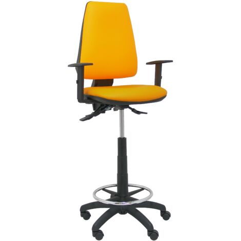 Taburete Elche S Piqueras y Crespo localization-B07VDM34BS Naranja PVC (1/5)