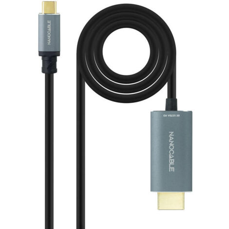 Cable USB-C a HDMI NANOCABLE 10.15.5162 1,8 m Negro 8K Ultra HD (1/4)
