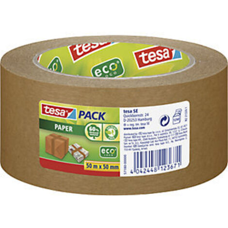PRECINTO PAPEL ECOLÓGICO MARRON 50MX50MM TESA 57180-00000-02
