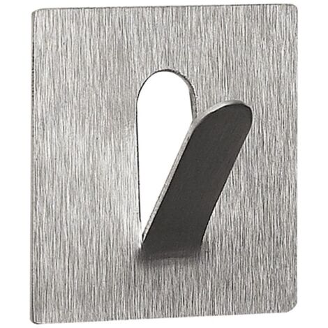 Spirella colección Punzo, Gancho adhesivo 4,5, Acero inoxidable, Gris
