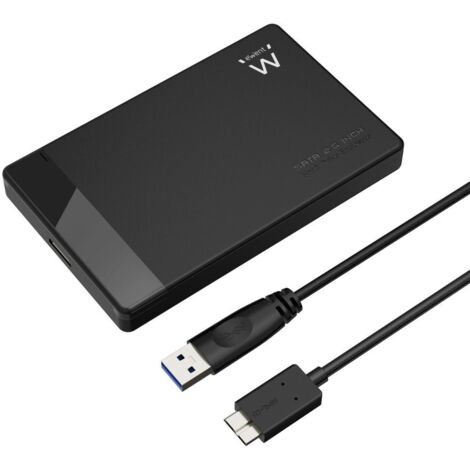 CAJA EXTERNA DISCO DURO EWENT USB 3.2 GEN 1 2.5 SATA SIN TORNILLOS (1/2)