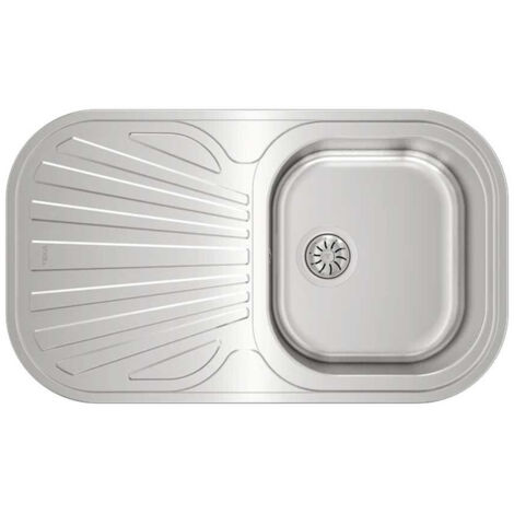 Teka STYLO 1C 1E IZQDA - Fregadero De Cocina Acero 1Ø Inoxidable 45cm 1 Cubeta 1 Escurridor