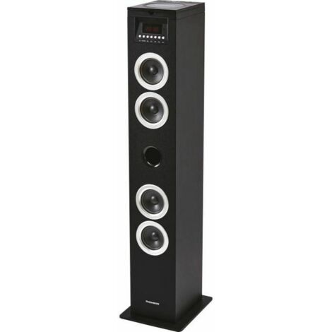 THOMSON DS120CD - Torre Multimedia (Sistema 2.0, Reproductor de CD, Bluetooth, 60 W, Pantalla LED, USB, Ranura SD) Negro