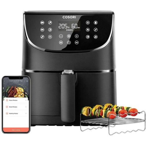 Cosori Smart Chef Edition Sencillo 5,5 L Independiente 1700 W Freidora de aire caliente Negro