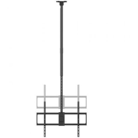 AISENS - SOPORTE DE TECHO PRO GIRATORIO, INCLINABLE, EXTENSIBLE Y NIVELABLE PARA MONITOR/TV 80KG DE 50-100, NEGRO (1/2)