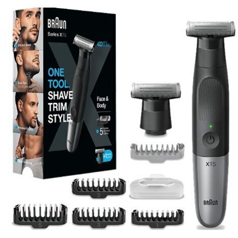Afeitadora masculina braun series x xt5110 5 +1 autonomia 45 min