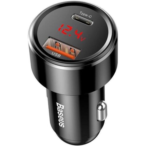 Baseus CCMLC20C-01 cargador de dispositivo móvil Universal Negro Encendedor de cigarrillos Carga rápida Auto (1/5)