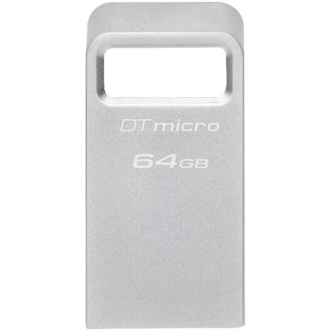 Memoria USB Kingston DataTraveler Micro 64 GB Negro Plateado (1/4)