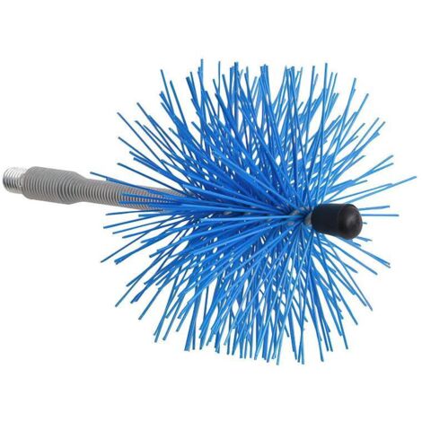 Deshollinador Cepillo Nylon Eje Flexible 120 mm.