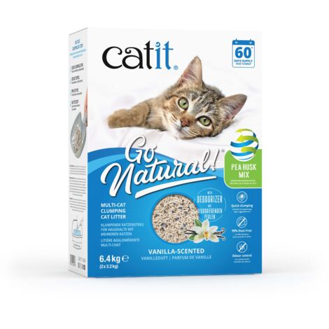 Arena Aglomerante Mix para Muchos Gatos Catit Go Natural