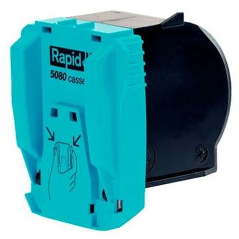 CAJA DE 5000 GRAPAS TIPO 5080E GALVANIZADAS PARA GRAPADORAS ELECTRICAS RAPID 20993700
