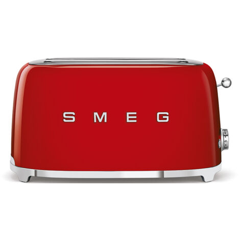Tostadora Doble ranura larga SMEG TSF02RDEU 50``STYLE Rojo