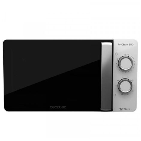 Microondas cecotec proclean 3110 20l 700w funcion grill negro blanco 250229701 (1/8)