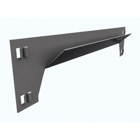 Larguero sclick 700x57x32 mm, color gris oscuro