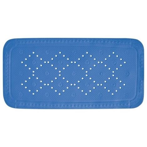 Alfombrilla de ducha Spirella "Alaska" de PVC en color azul 71 x 36 cm