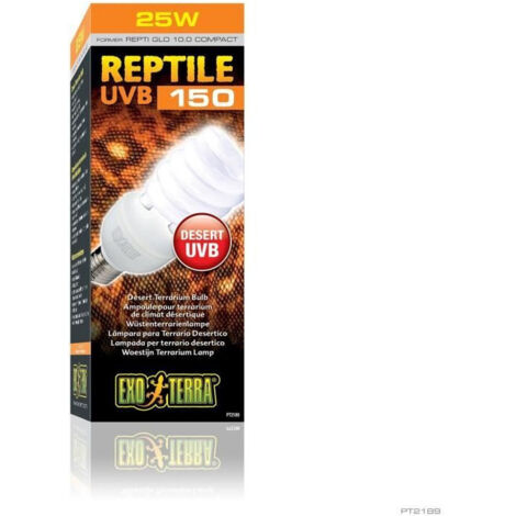 Ampoule fluocompacte UVB pour terrarium - EXO TERRA - Reptile UVB 150 - Climat désertique 26W