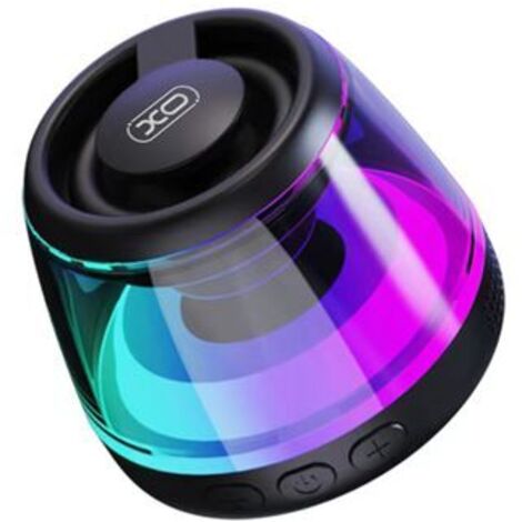 Xo f62 mini altavoz bluetooth sobremesa - bluetooth 5.3 - 5w - base magnetica - colgador y aro magsafe - iluminacion rgb - color negro