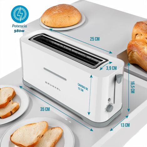 GRUNKEL TOSTADOR EXTRA ANCHA , CON 7 NIVELES TOSTADO