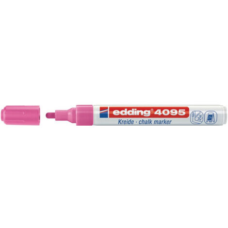Marcador de tiza 4095 linea rosa neón 2-3mm punta redonda EDDING (Por 10)