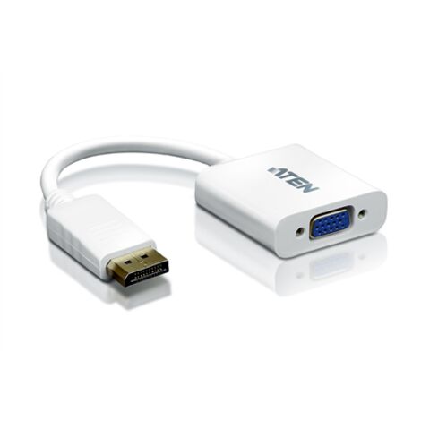 Aten Displayport/VGA adapter DisplayPort Male VGA HDB-15 Female Blanco (1/2)