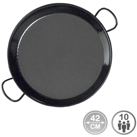 Paellera tradicional de acero esmaltado ø42cm (10 personas). vaello (1/2)