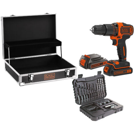Black&Decker Akku-Schlagbohrschraube BDCHD18B2FC 2x1.5Ah 18V