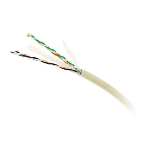 CABLE RED GEMBIRD UTP CAT6 TRENZADO PREMIUM CCA AWG24 BOBINA 305M GRIS (1/3)
