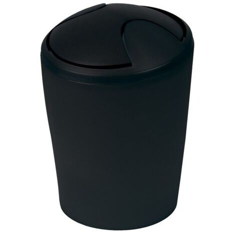 Cubo de basura Spirella colección Move color negro (5L)