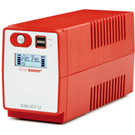 SAI Línea Interactiva Salicru SPS 650 SOHO+ IEC/ 650VA-360W/ 4 Salidas/ Formato Torre