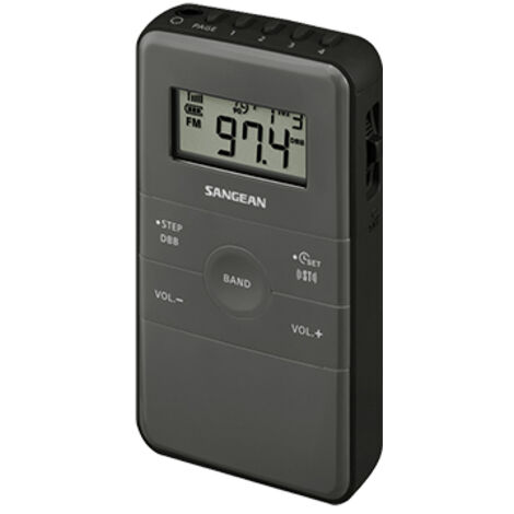 SANGEAN DT-140 NEGRO RADIO DE BOLSILLO FM AM BATERÍA RECARGABLE