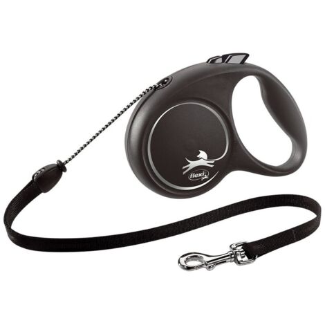 Correa para Perros Flexi Design M Cordón 5m Plata