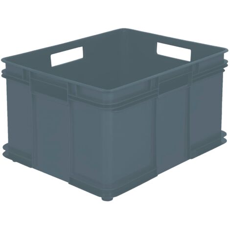 Caja de almacenaje Eurobox XXL, Plástico ECO (PP), 52 x 43 x 28 cm, 54 l, Gris