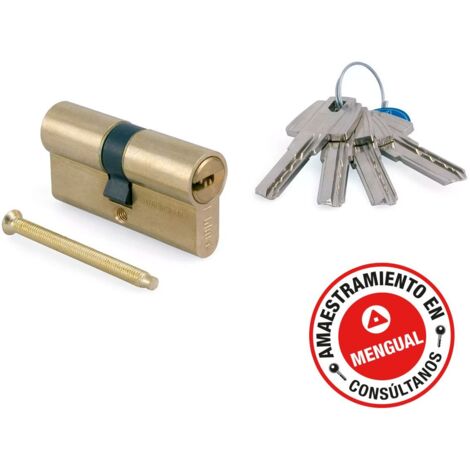 Cilindro TESA ASSA ABLOY T-60 - Niquelado. 70 mm. 35-35