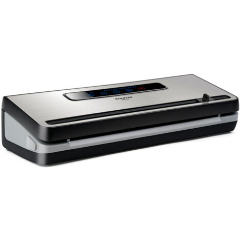 Taurus Vac600 - Envasadora y selladora al vacío de alimentos con cortador, alimentos secos y húmedos, función stop, tamaño y sellado 30 cm, indicador LED, bandeja de goteo, acero inoxidable y negro
