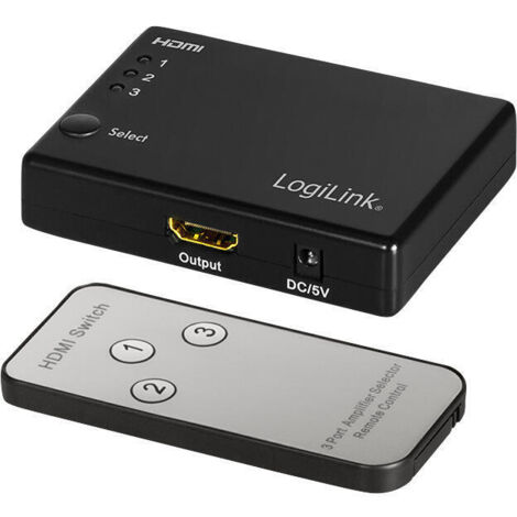 CONMUTADOR HDMI DE 3 PUERTOS, 1080P/60hz LOGILINK (1/4)