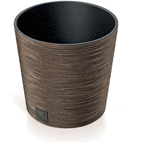 Macetero FURU con depósito 7,5L, 25X25X24 cm - Café