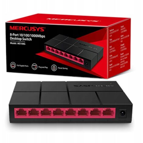 SWITCH MERCUSYS 8-PORT GIGABIT (1/5)