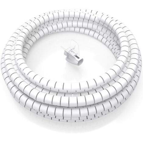 AISENS - ORGANIZADOR DE CABLE EN ESPIRAL 25MM, BLANCO, 2.0M