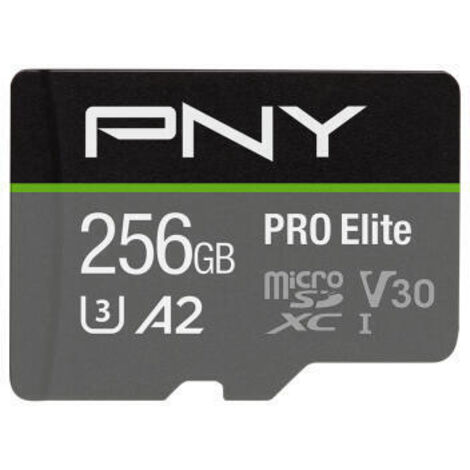 Tarjeta de Memoria MicroSDXC 256GB PNY P-SDU256V32100PRO-GE (1/4)
